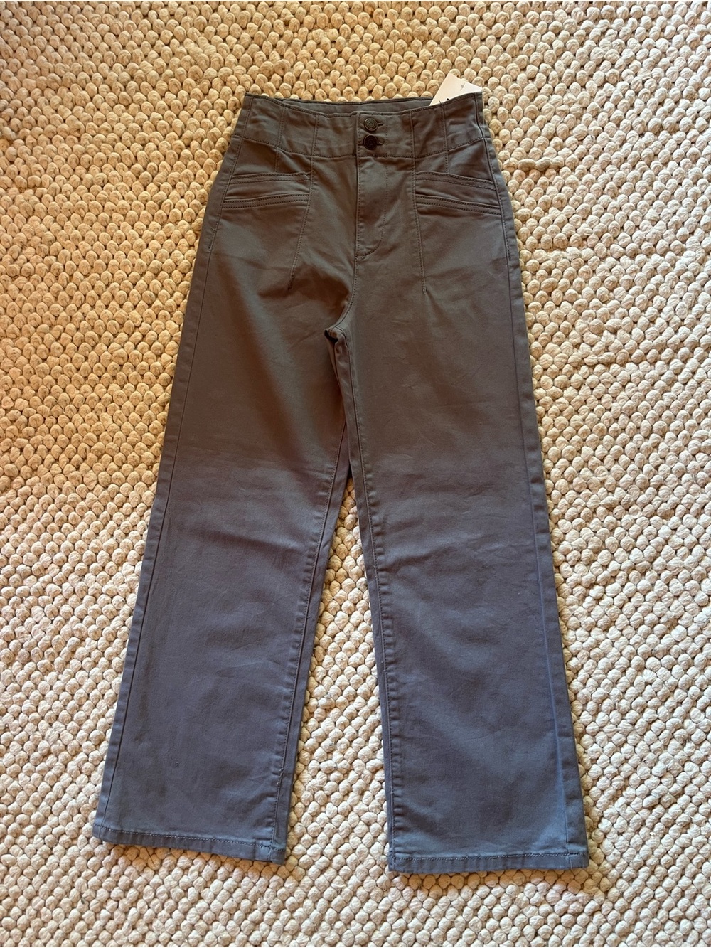 Colorful Planet Gray High-Rise Pants